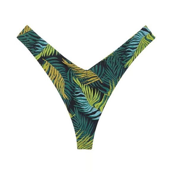 1206 Victoria's Secret Swim Essential Cinched Thong Bikini Bottom Palm Royale - Picture 1 of 6